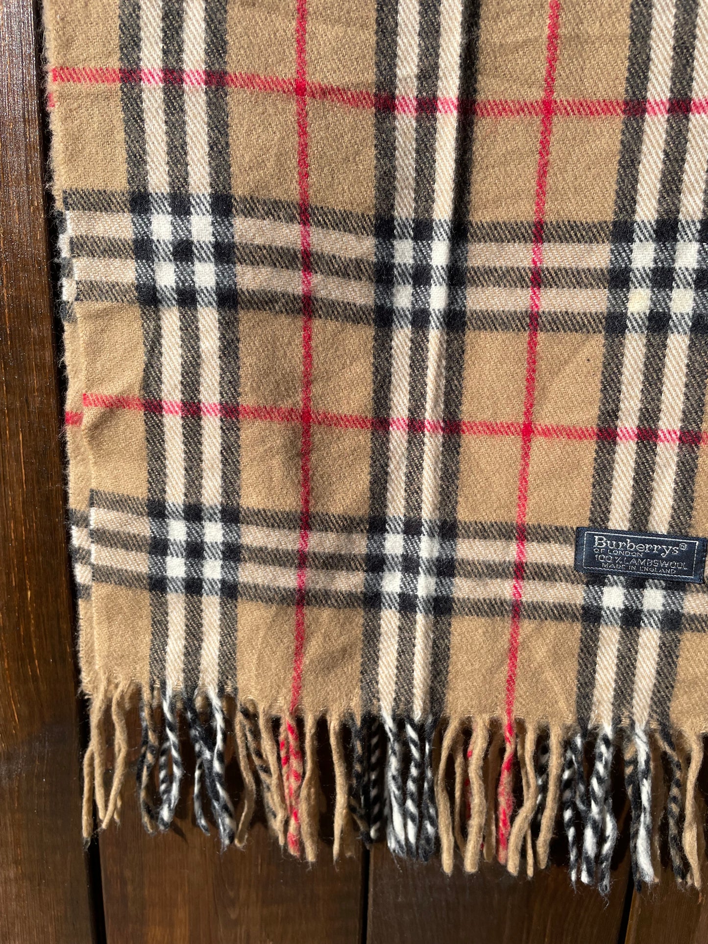 3x Burberry Nova Check lambswool scarf