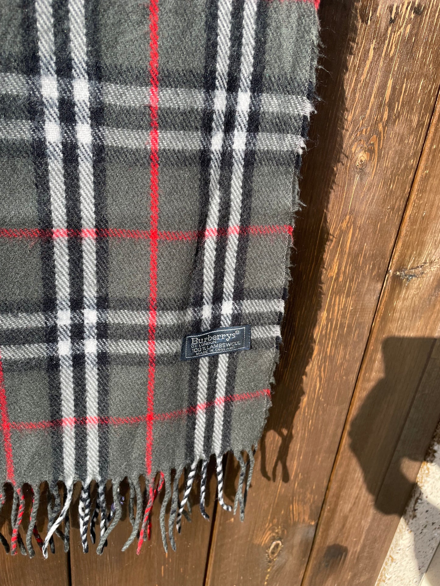 00s Burberry Nova Check lambswool Scarf