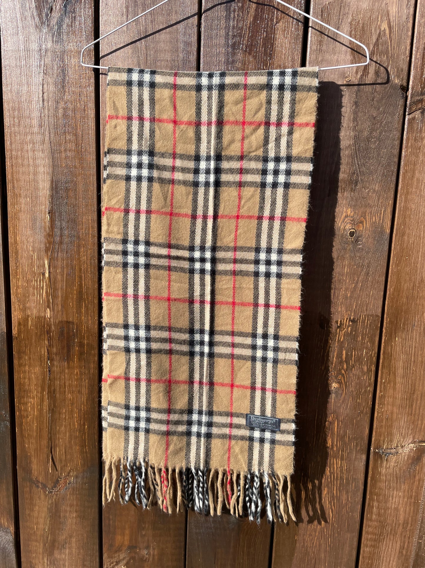 3x Burberry Nova Check lambswool scarf