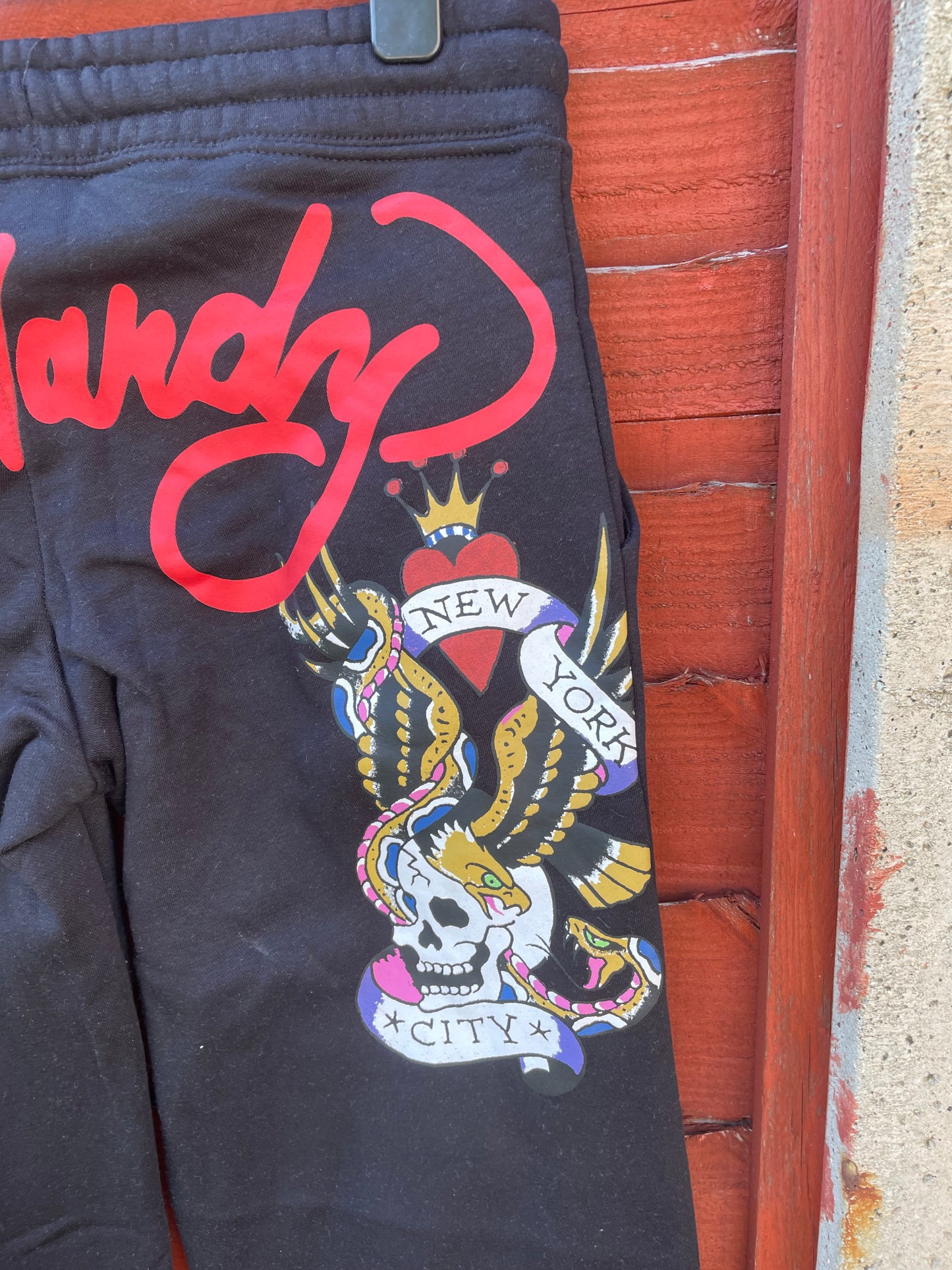 Ed Hardy y2k Black skull/Tiger tattoo tracksuit NWOT Medium