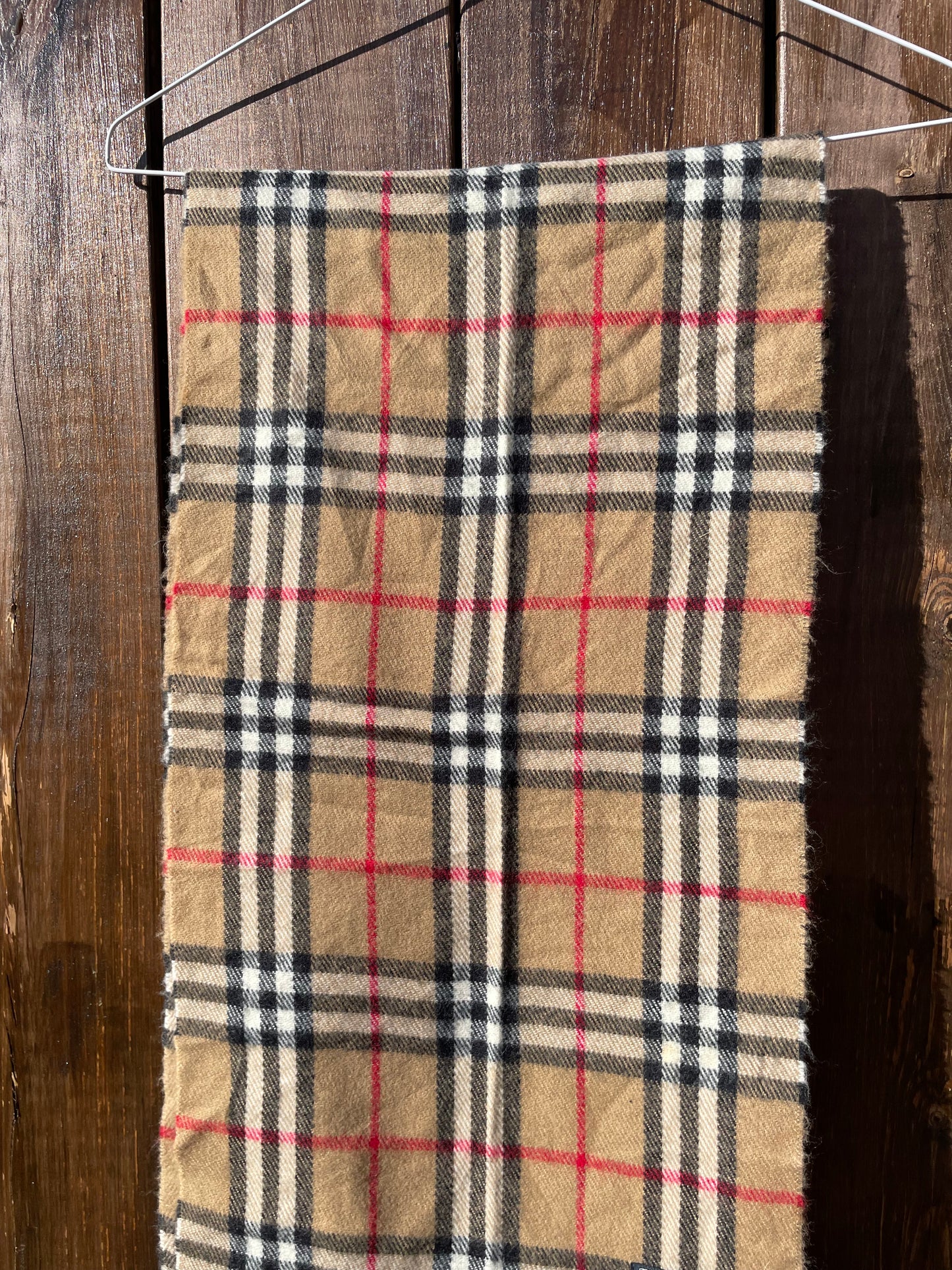 3x Burberry Nova Check lambswool scarf