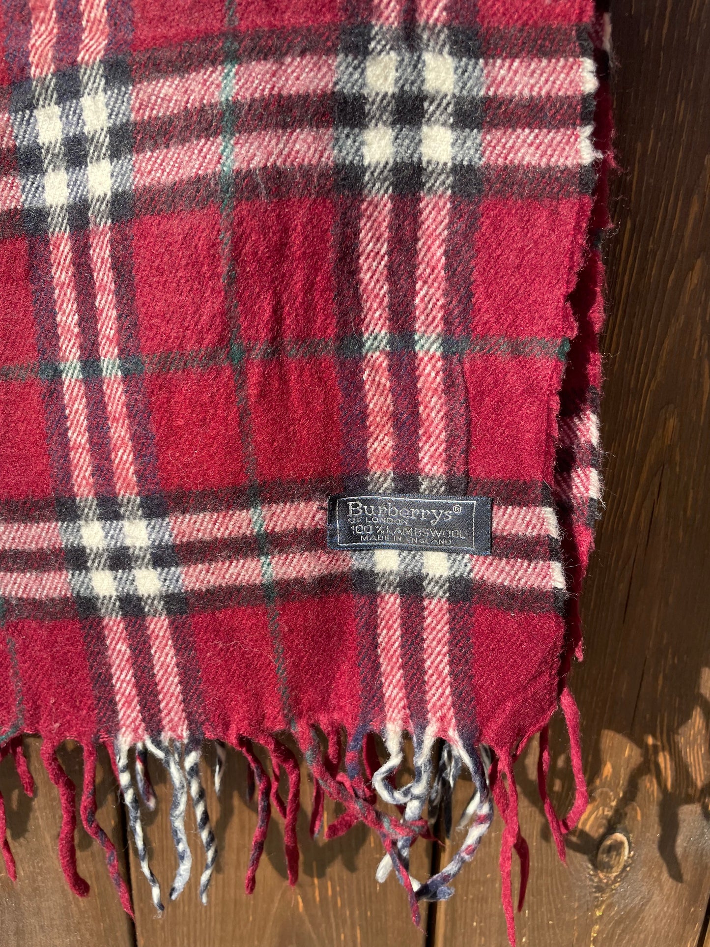 00s Burberry Nova Check lambswool Scarf
