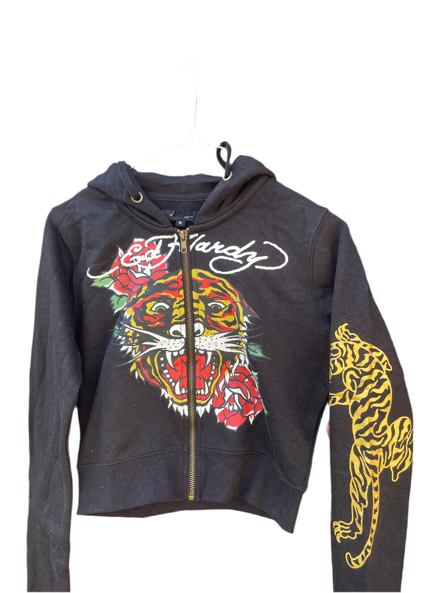 Ed Hardy y2k Black skull/Tiger tattoo tracksuit NWOT Medium