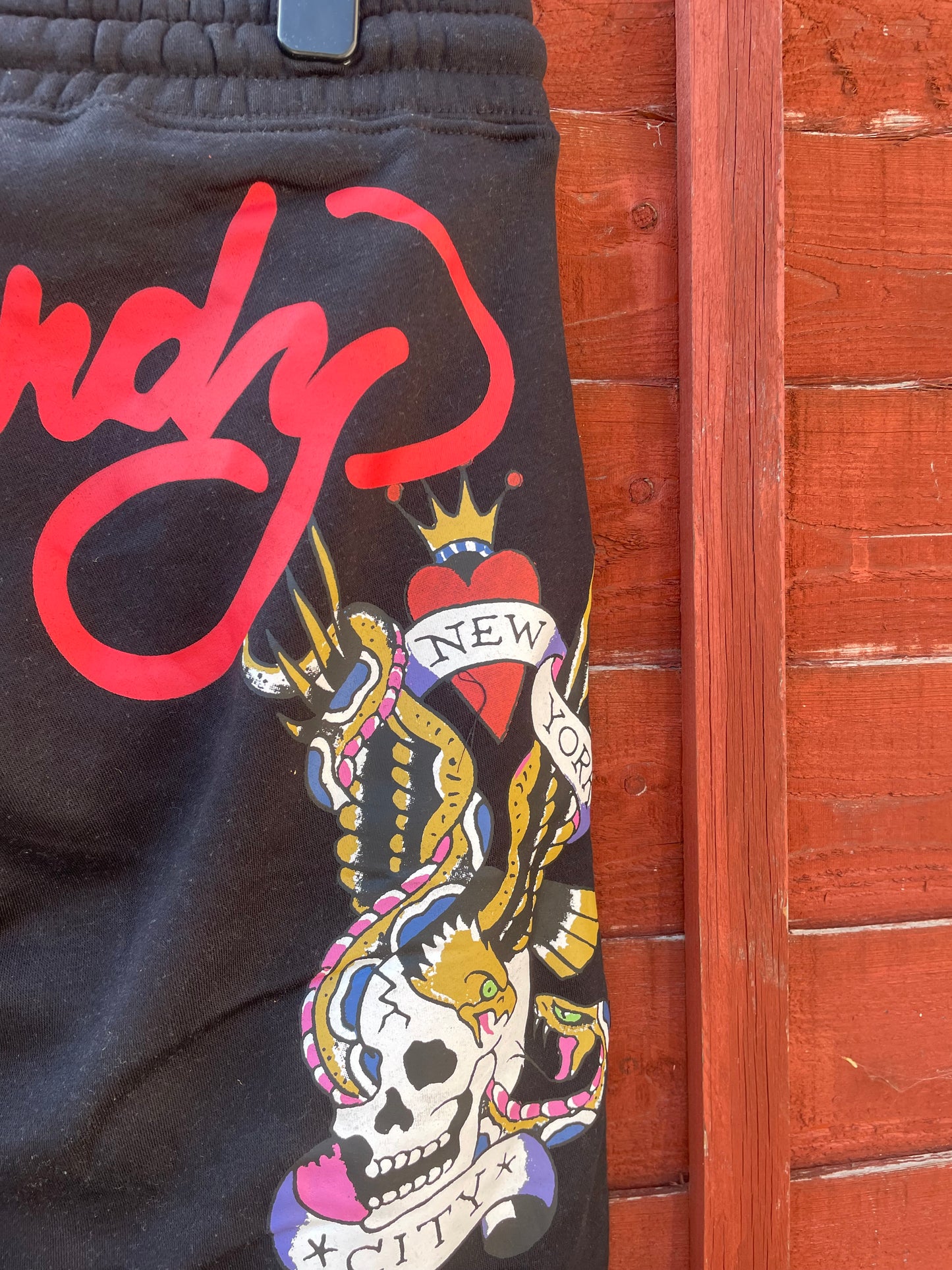 Ed Hardy y2k Black skull/Tiger tattoo tracksuit NWOT Medium