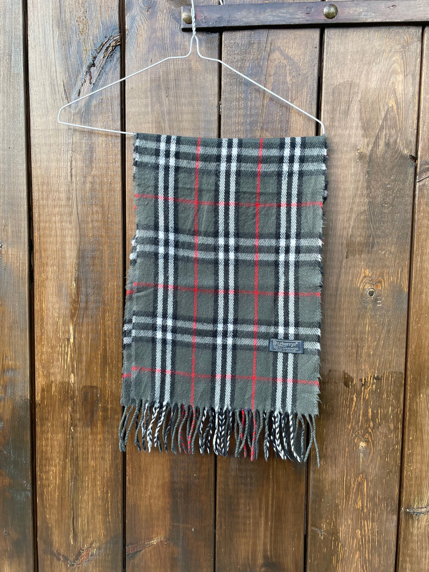 00s Burberry Nova Check lambswool Scarf