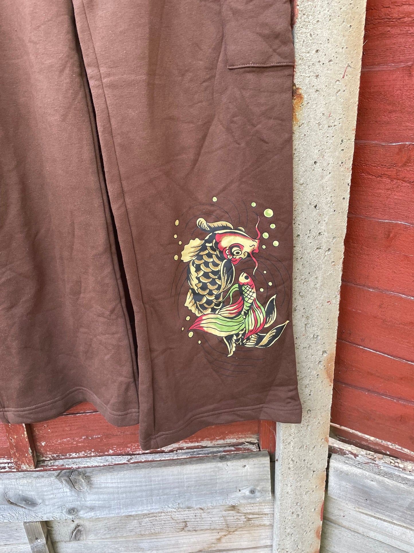 Ed Hardy y2k brown tracksuit NWOT Large