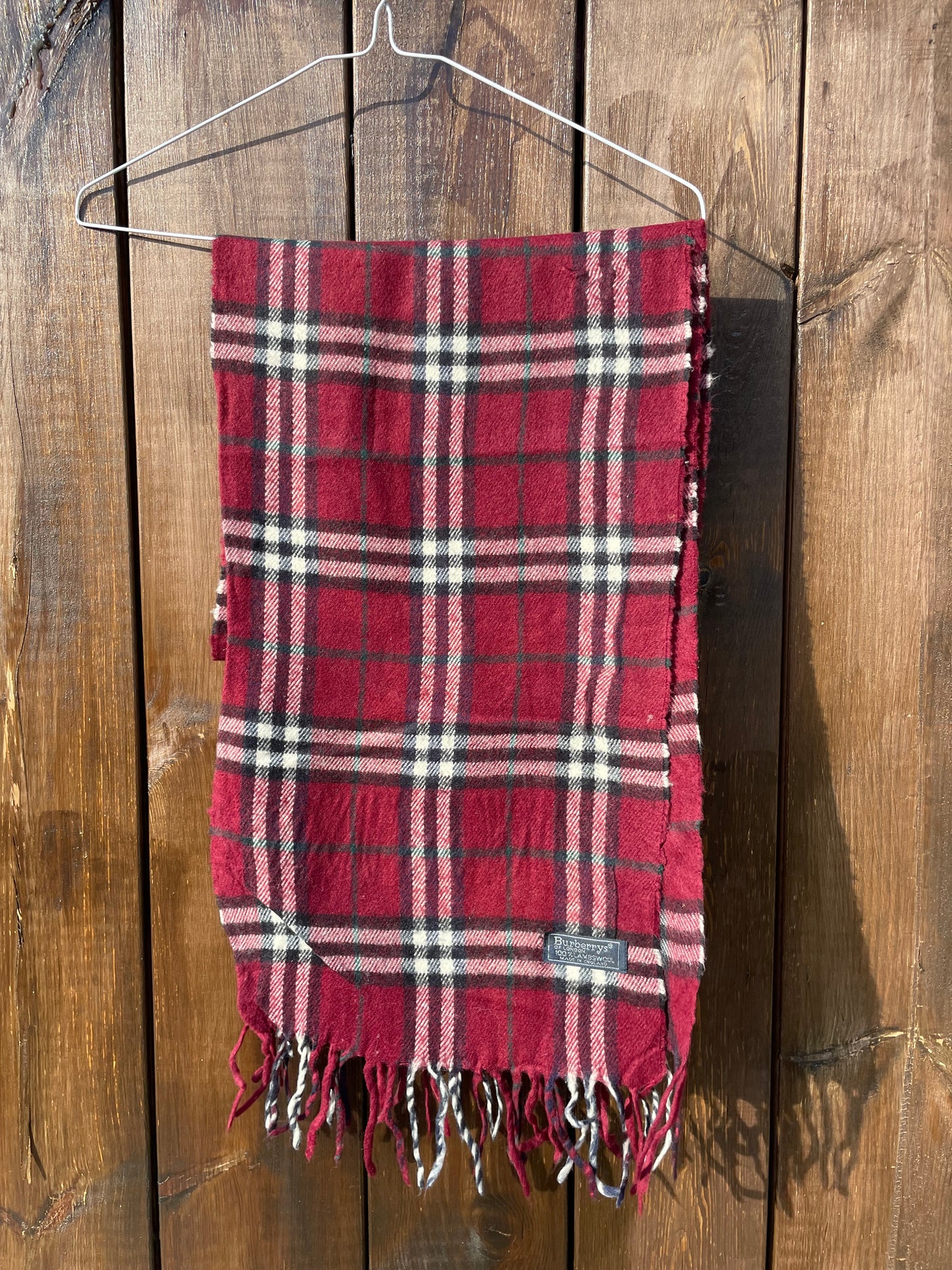 00s Burberry Nova Check lambswool Scarf