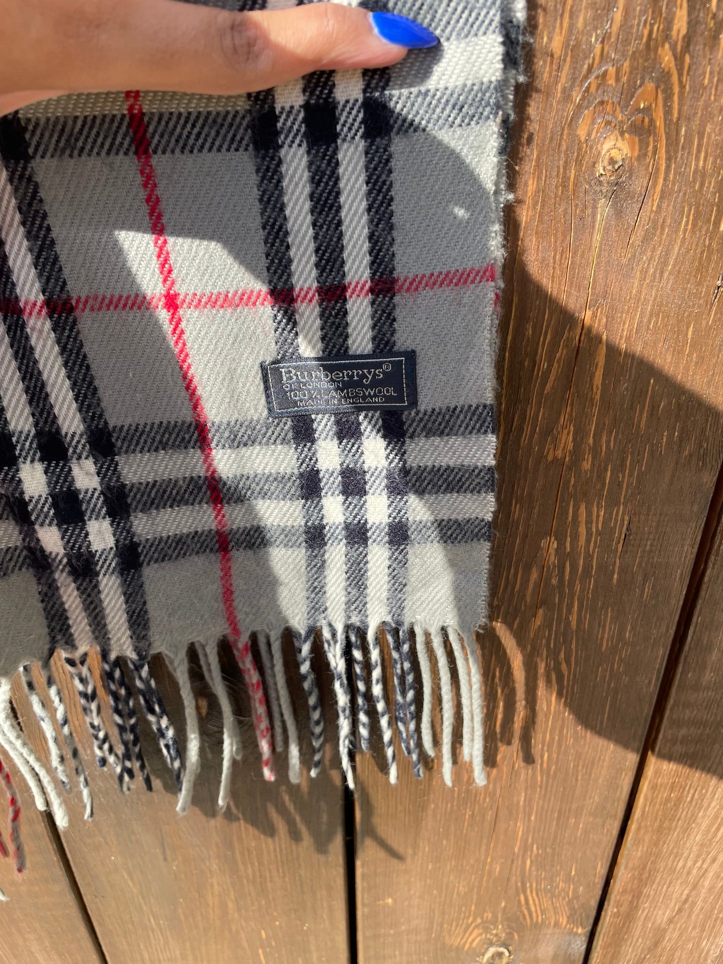 00s Burberry Nova Check lambswool Scarf