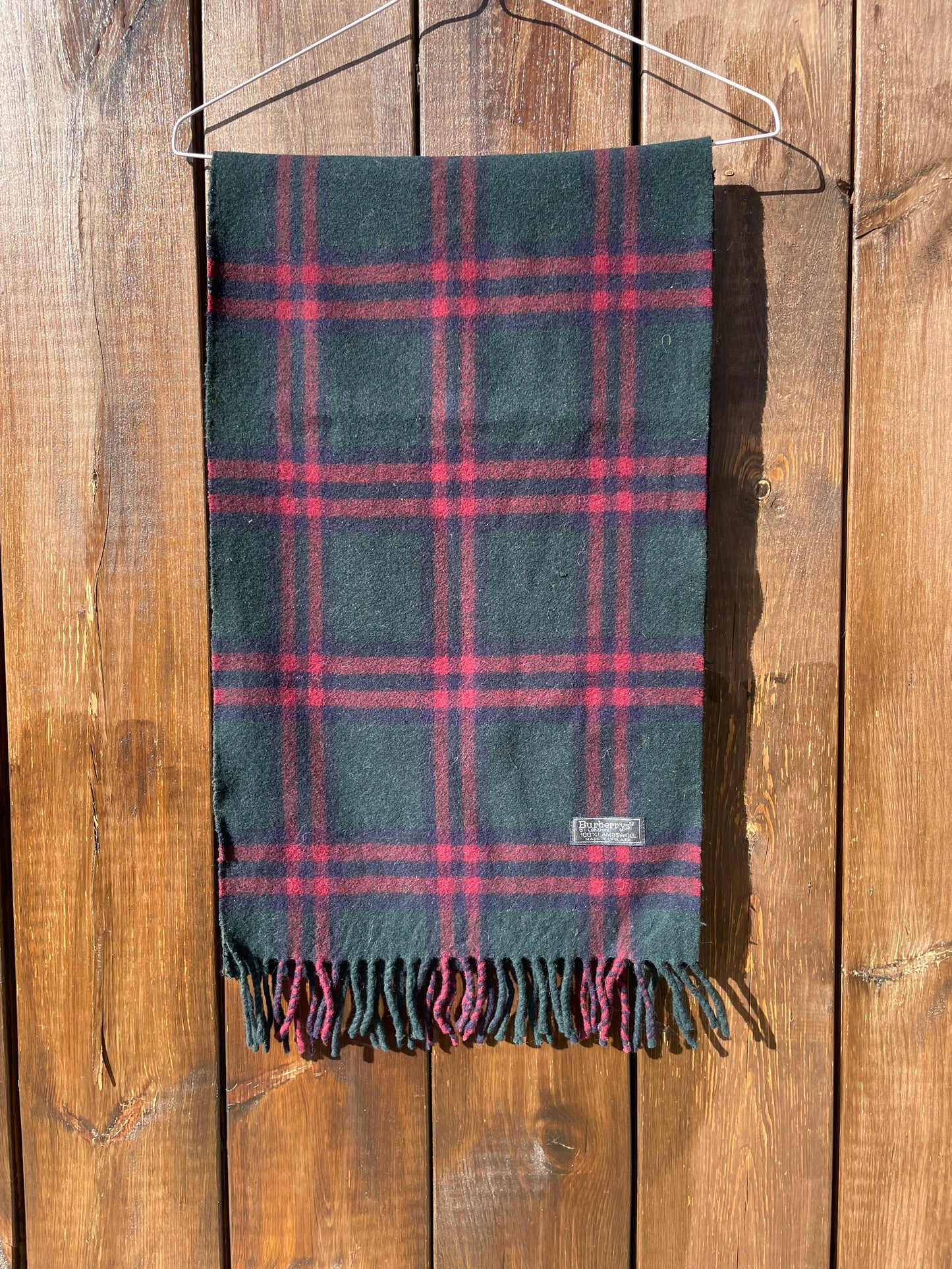 00s Burberry Nova Check lambswool Scarf