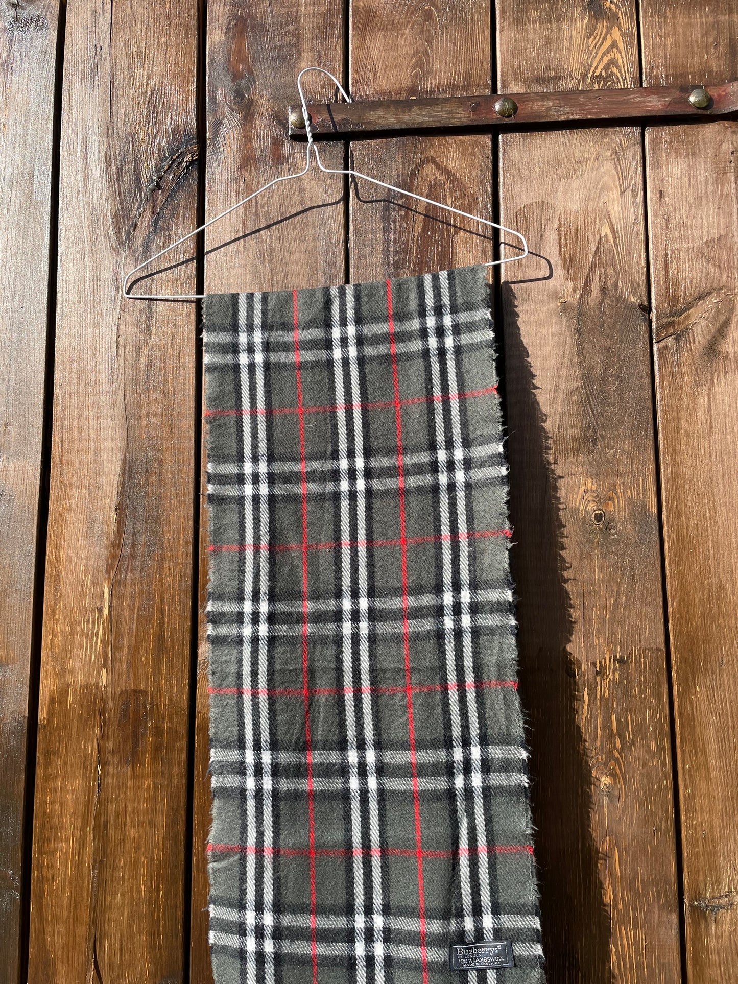 00s Burberry Nova Check lambswool Scarf