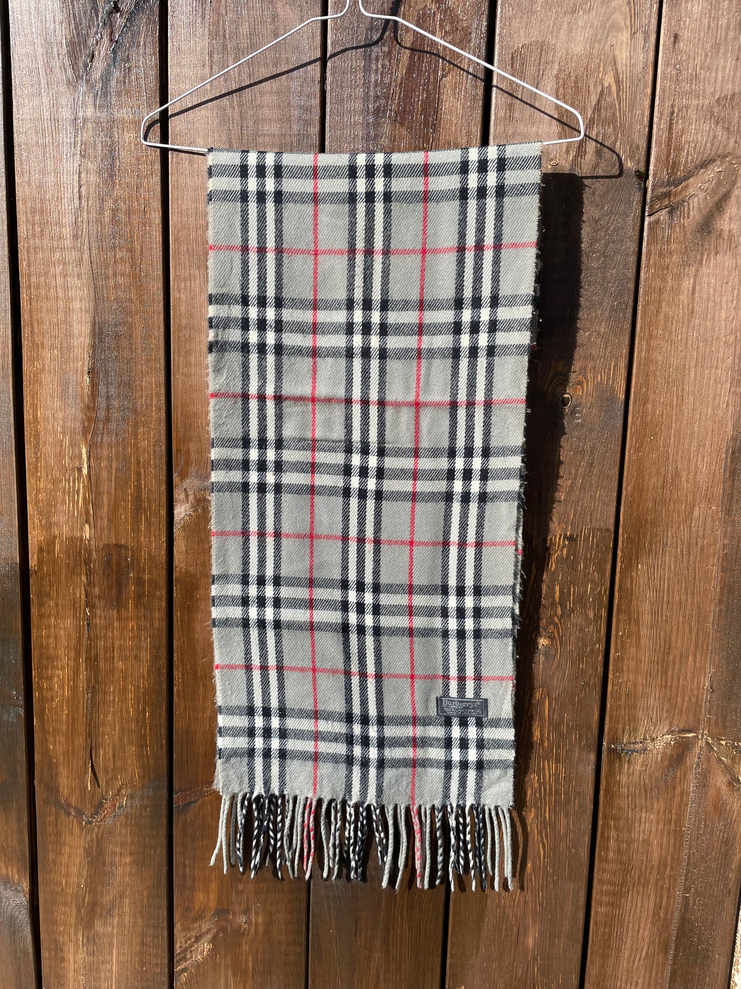 00s Burberry Nova Check lambswool Scarf