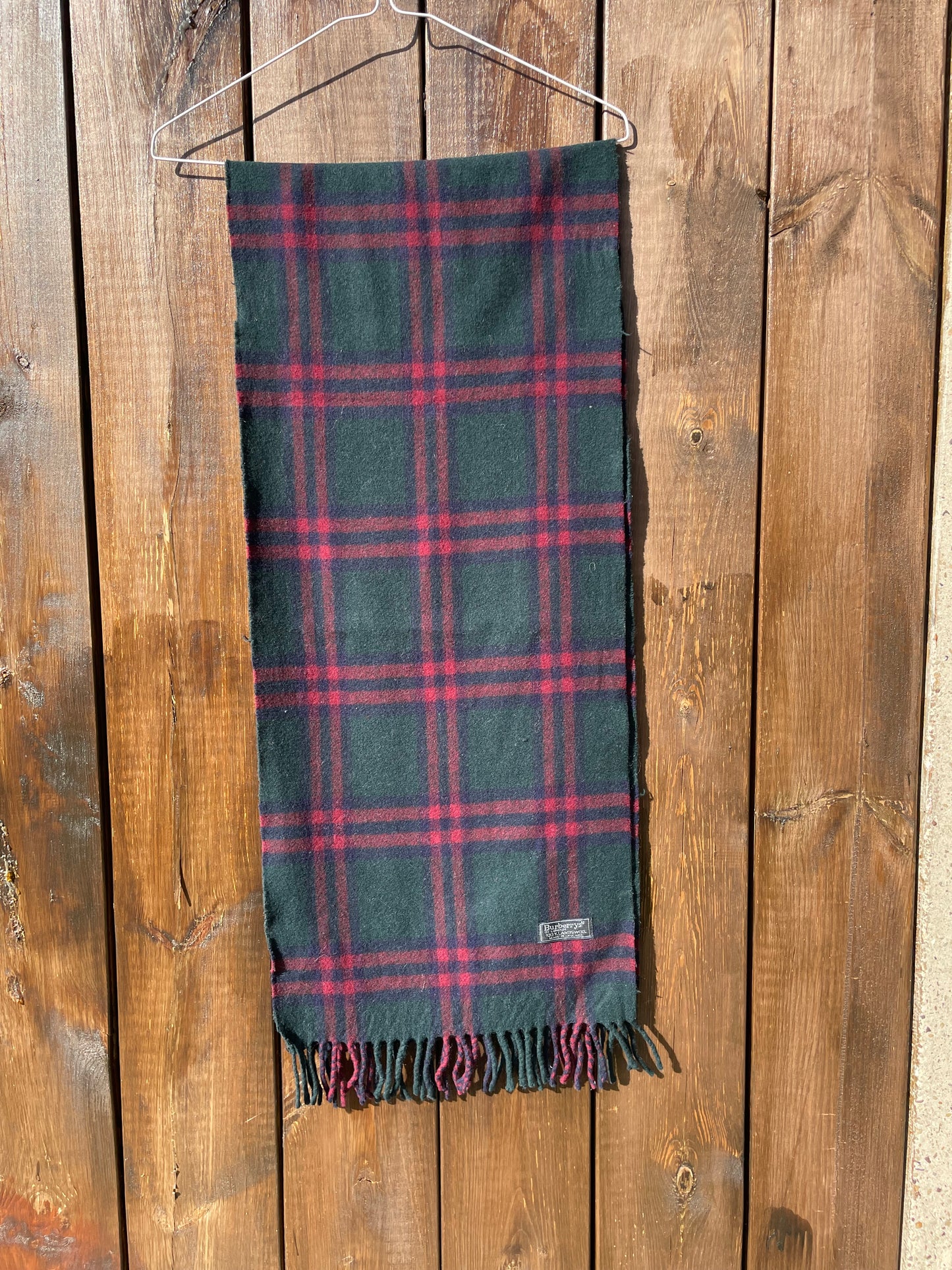 00s Burberry Nova Check lambswool Scarf