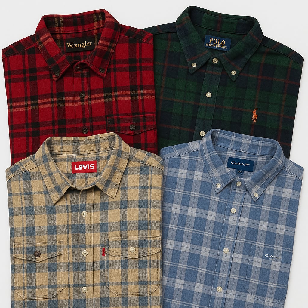 Checked button up shirt bundle