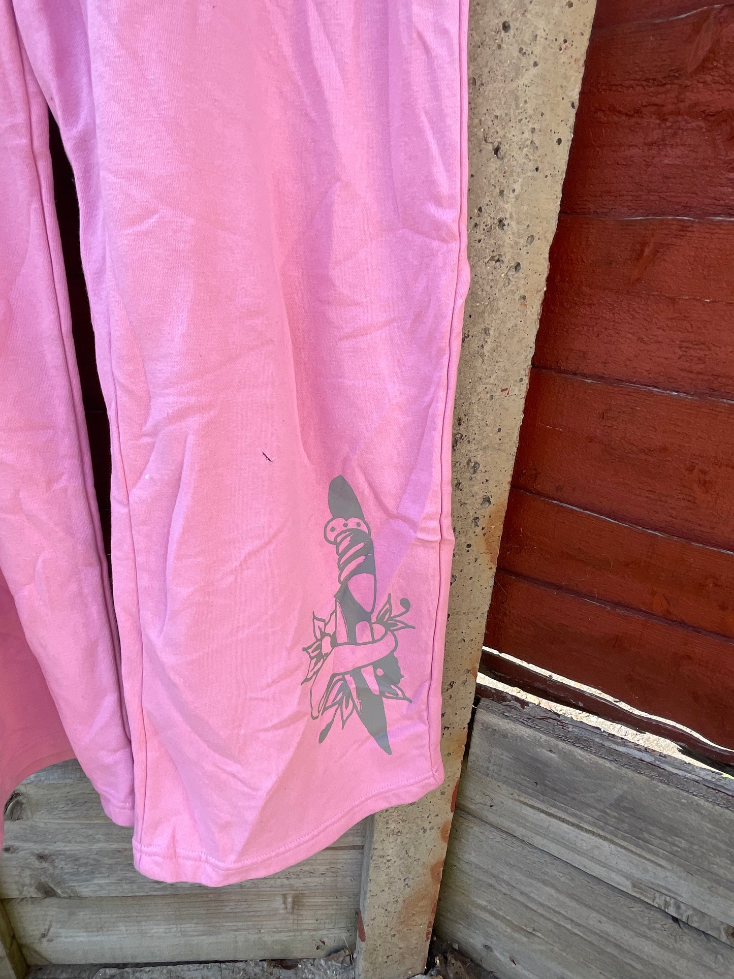 Ed Hardy y2k pink skull/Tiger tattoo tracksuit NWOT