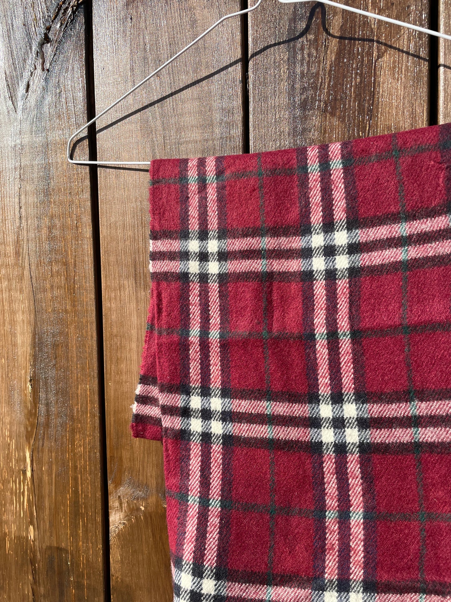 00s Burberry Nova Check lambswool Scarf