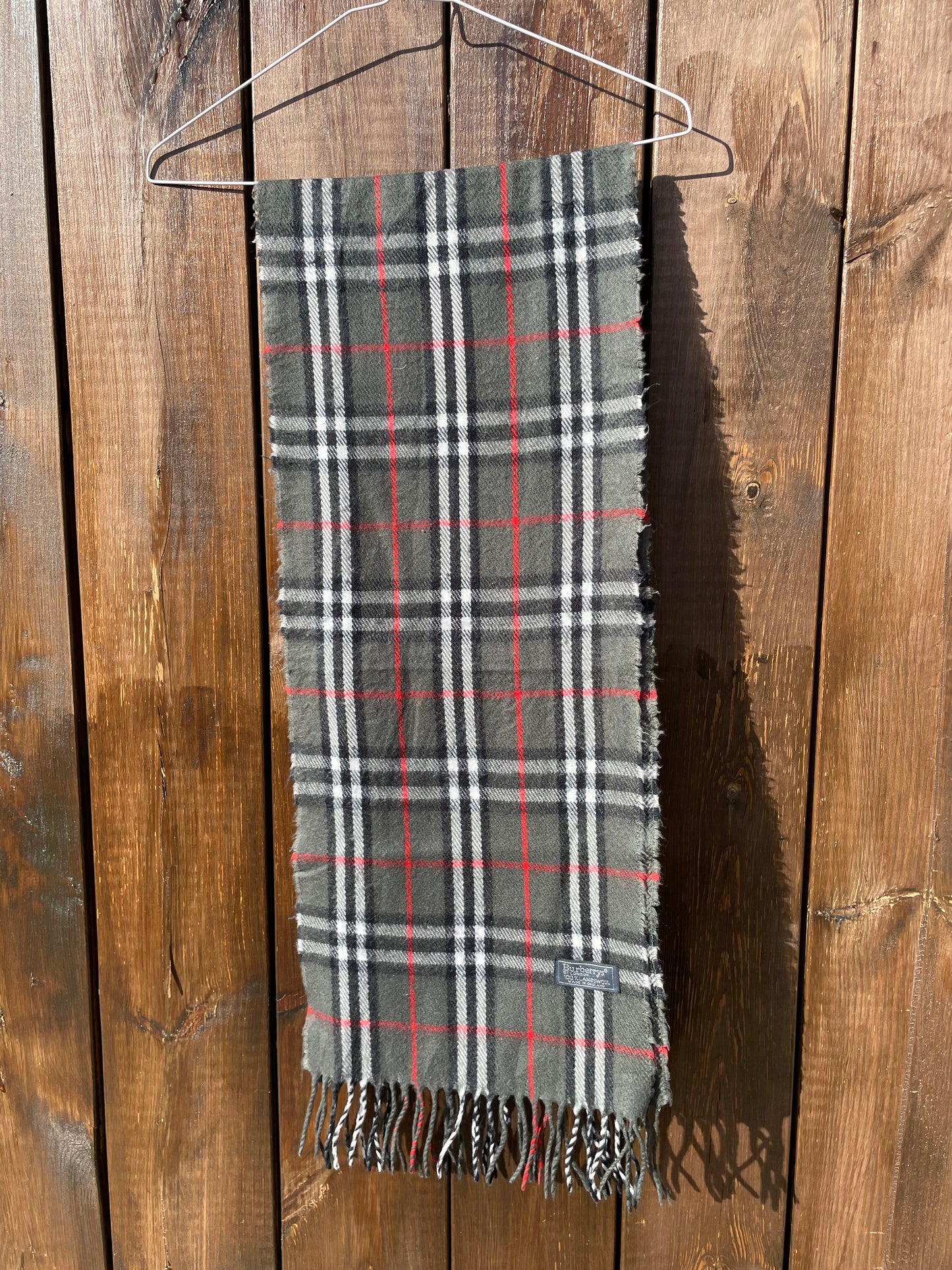 00s Burberry Nova Check lambswool Scarf
