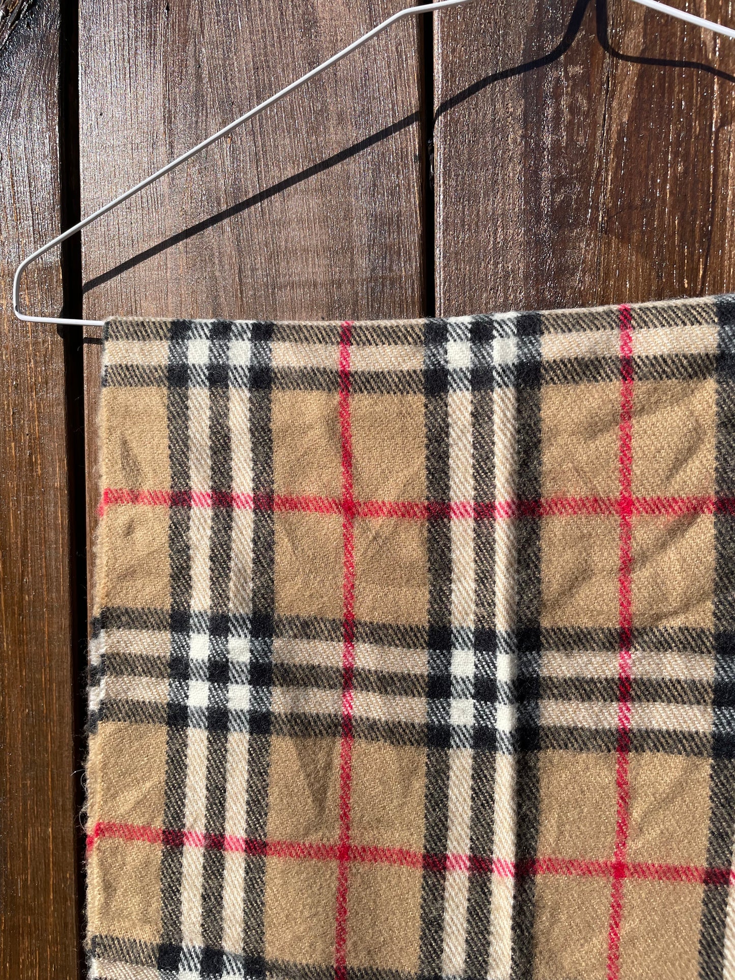 3x Burberry Nova Check lambswool scarf