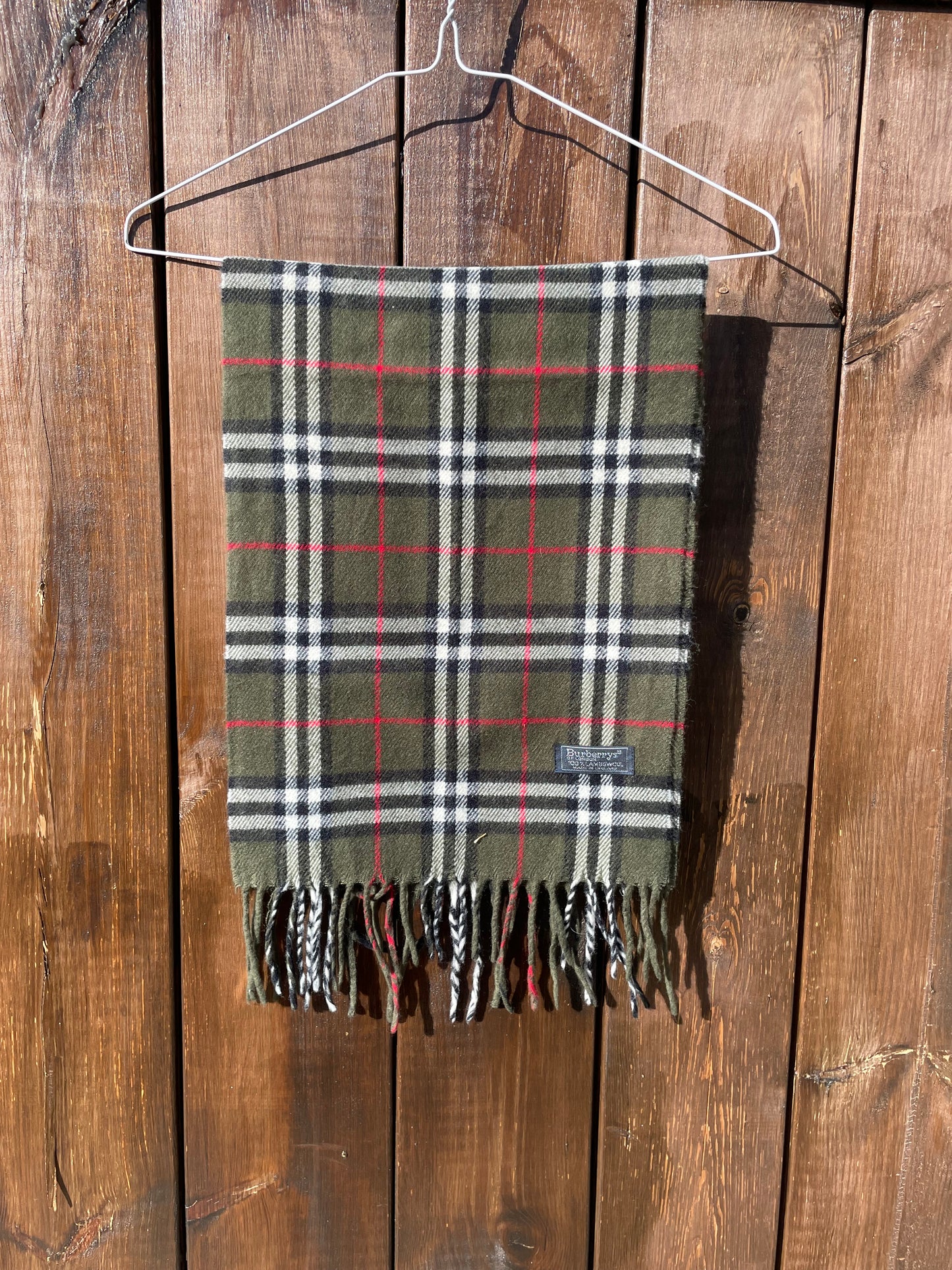 00s Burberry Nova Check lambswool Scarf