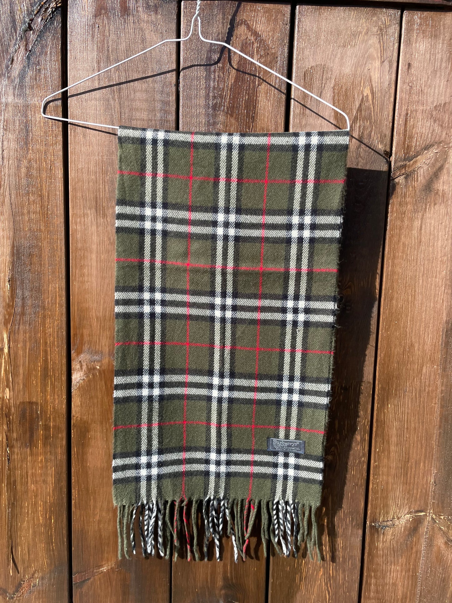 00s Burberry Nova Check lambswool Scarf
