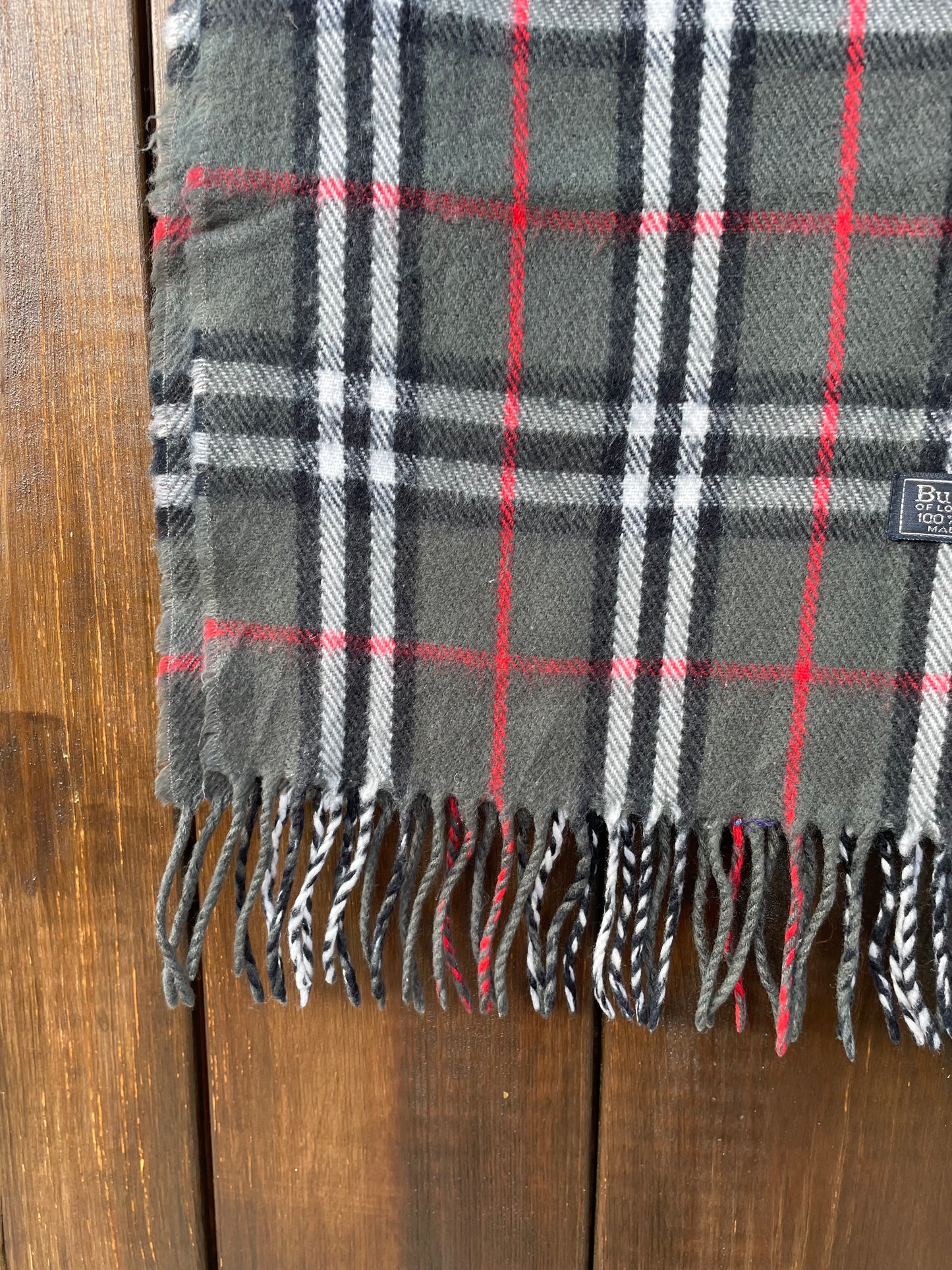 00s Burberry Nova Check lambswool Scarf