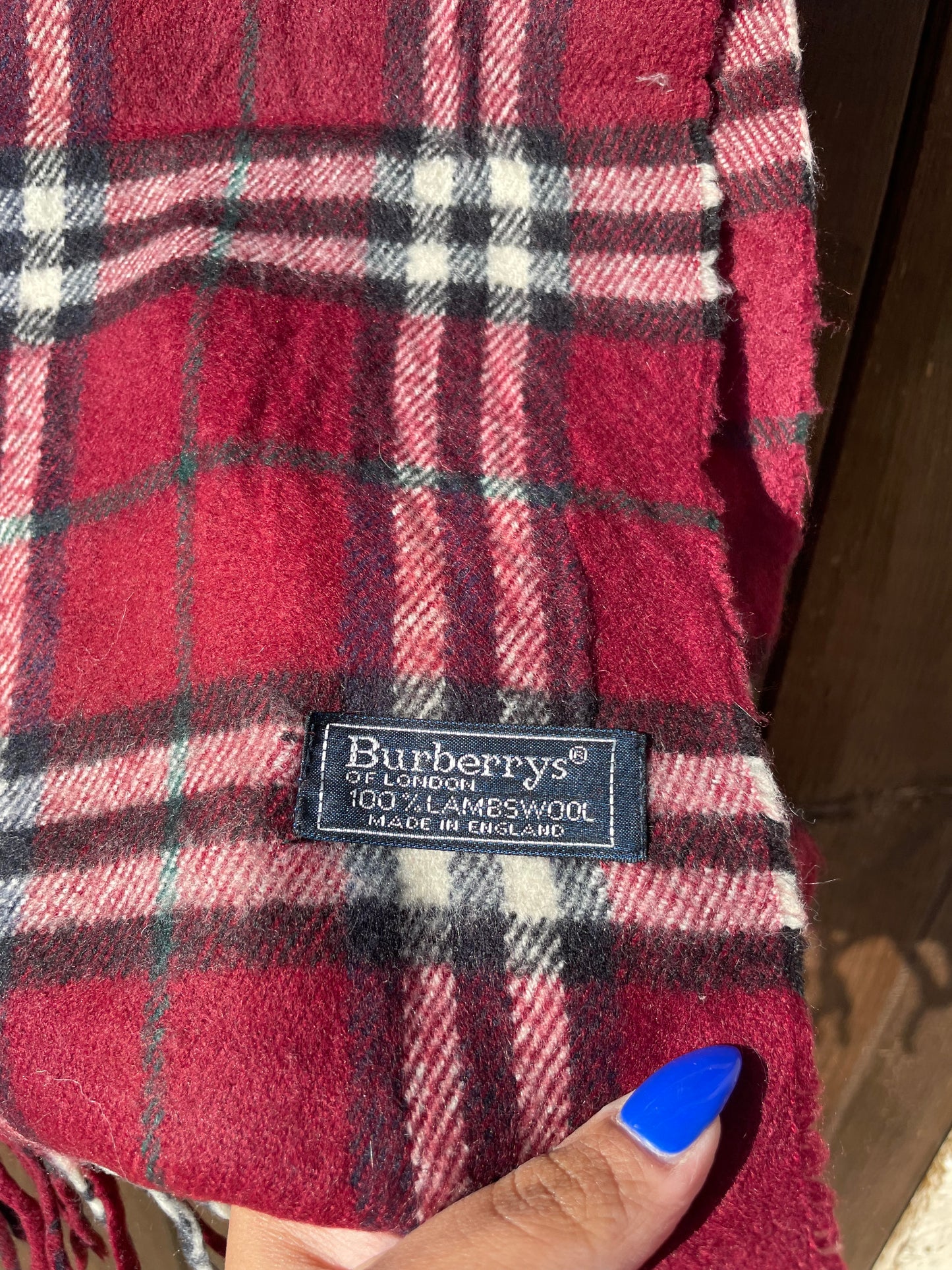 00s Burberry Nova Check lambswool Scarf