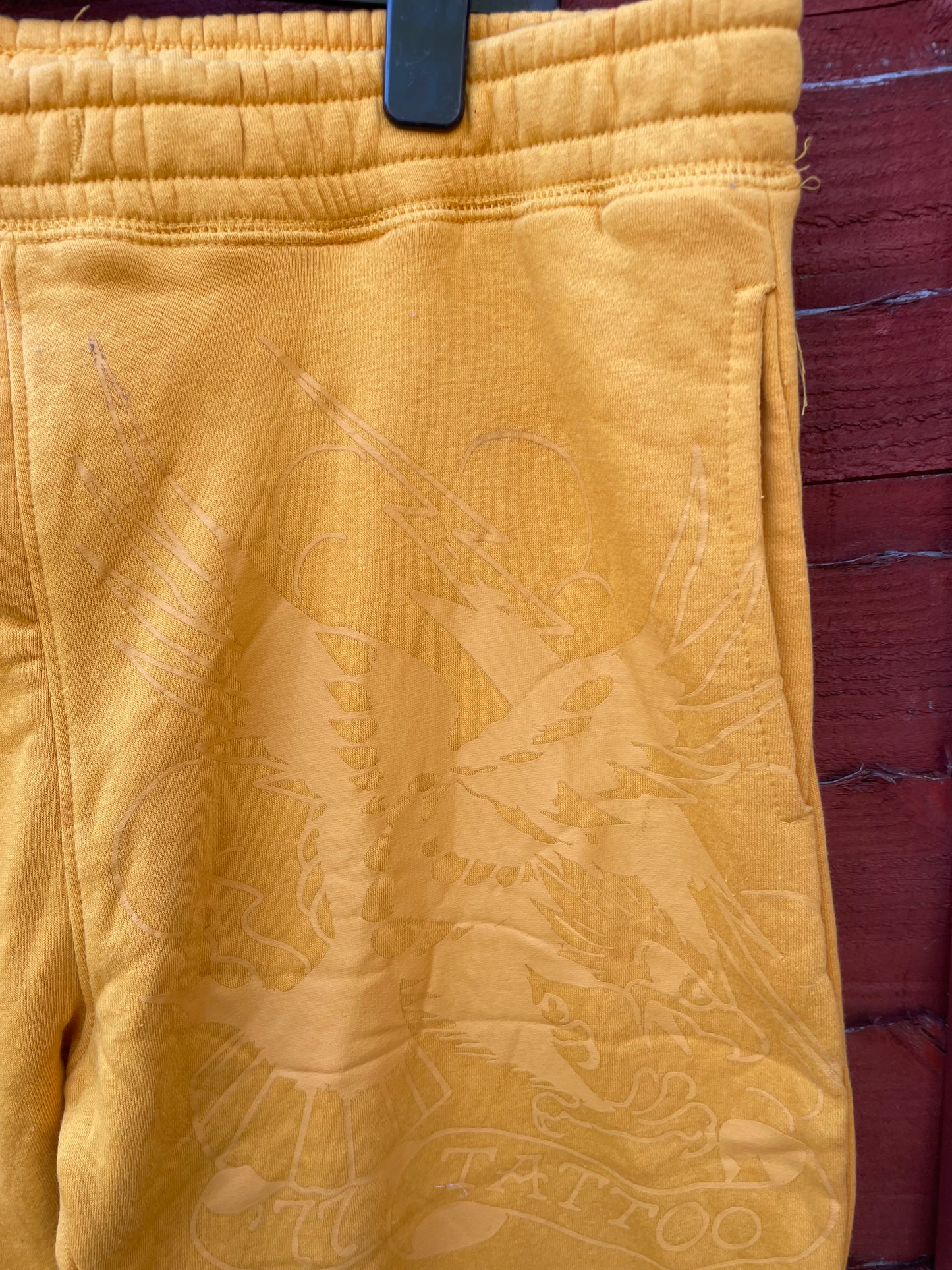 Ed Hardy y2k yellow skull/Snakes tracksuit xl