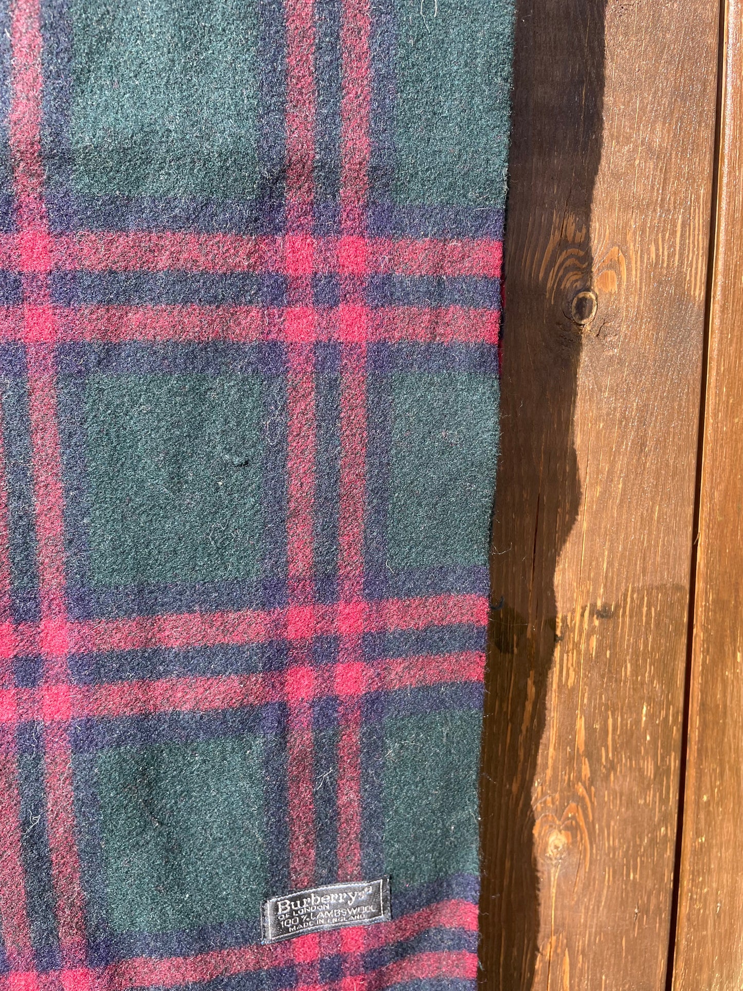 00s Burberry Nova Check lambswool Scarf