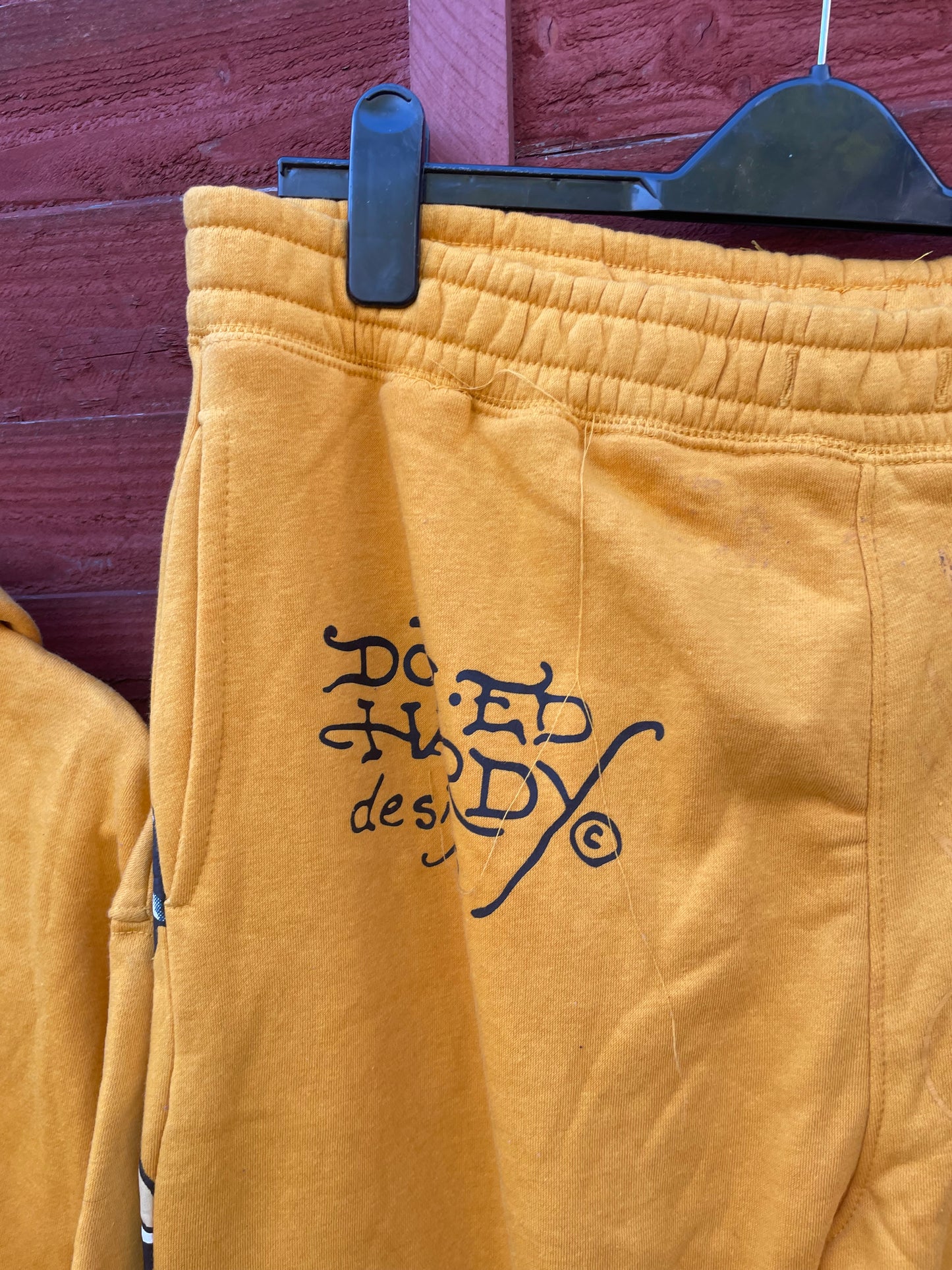 Ed Hardy y2k yellow skull/Snakes tracksuit xl