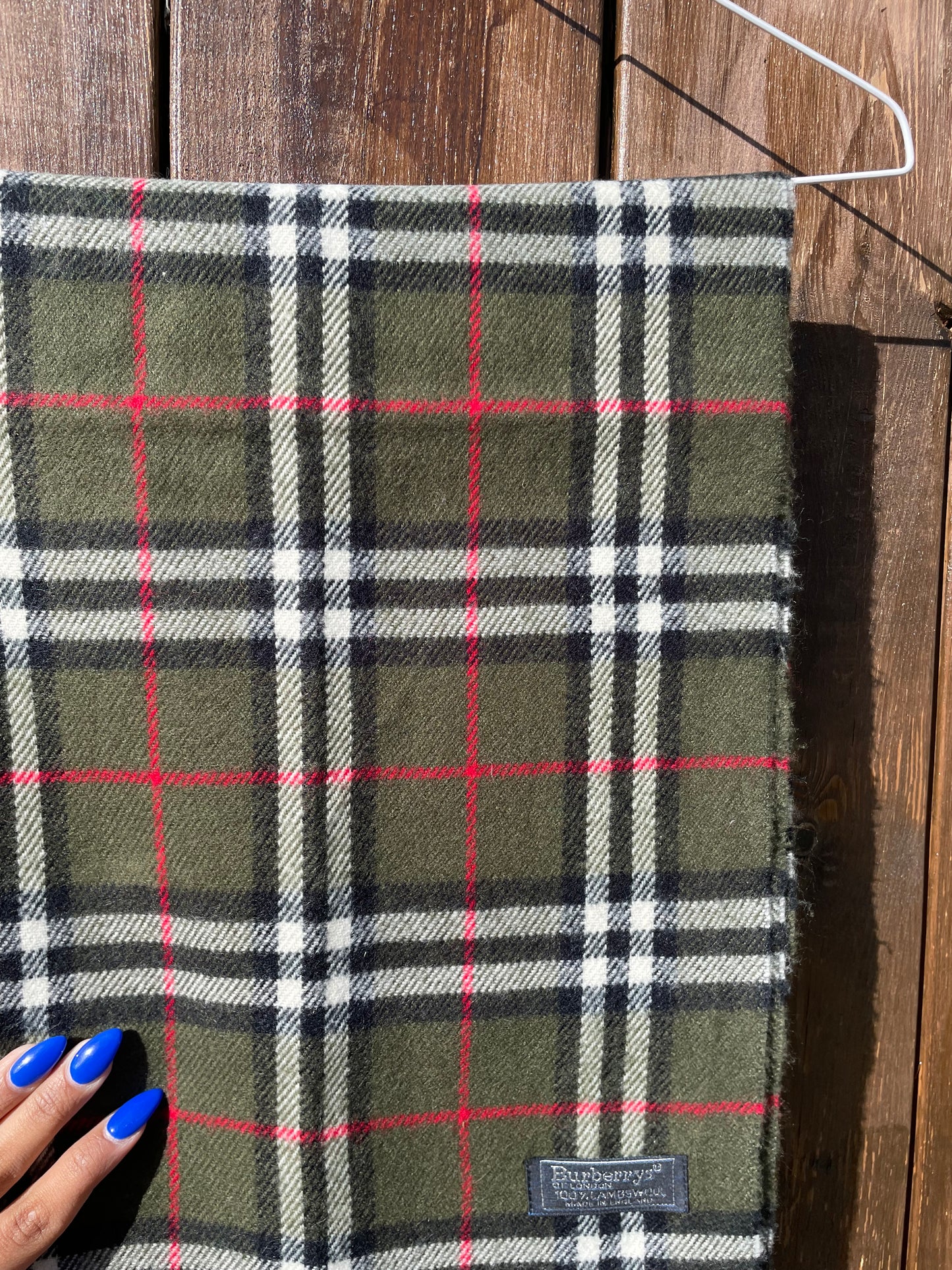 00s Burberry Nova Check lambswool Scarf