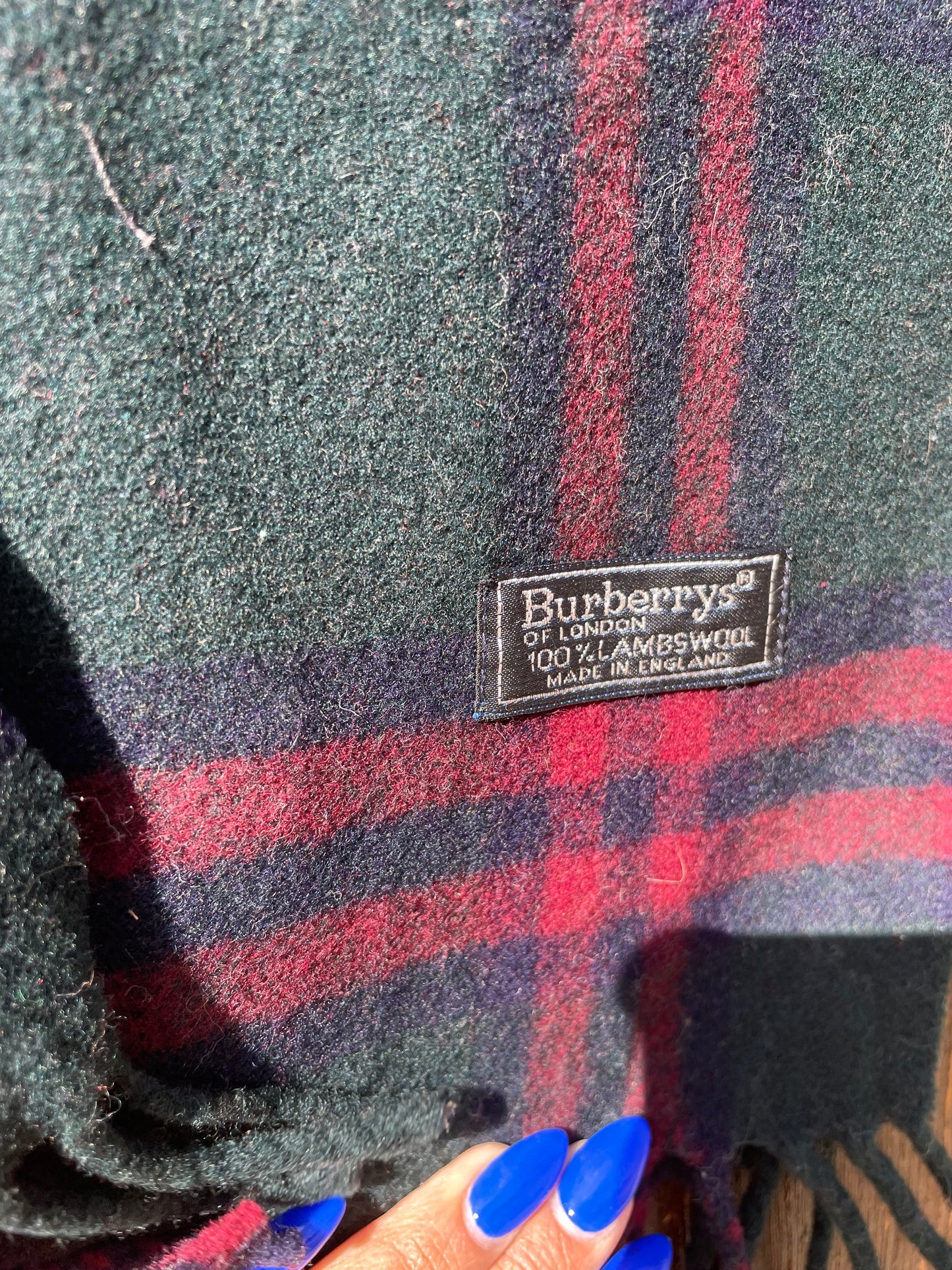 00s Burberry Nova Check lambswool Scarf
