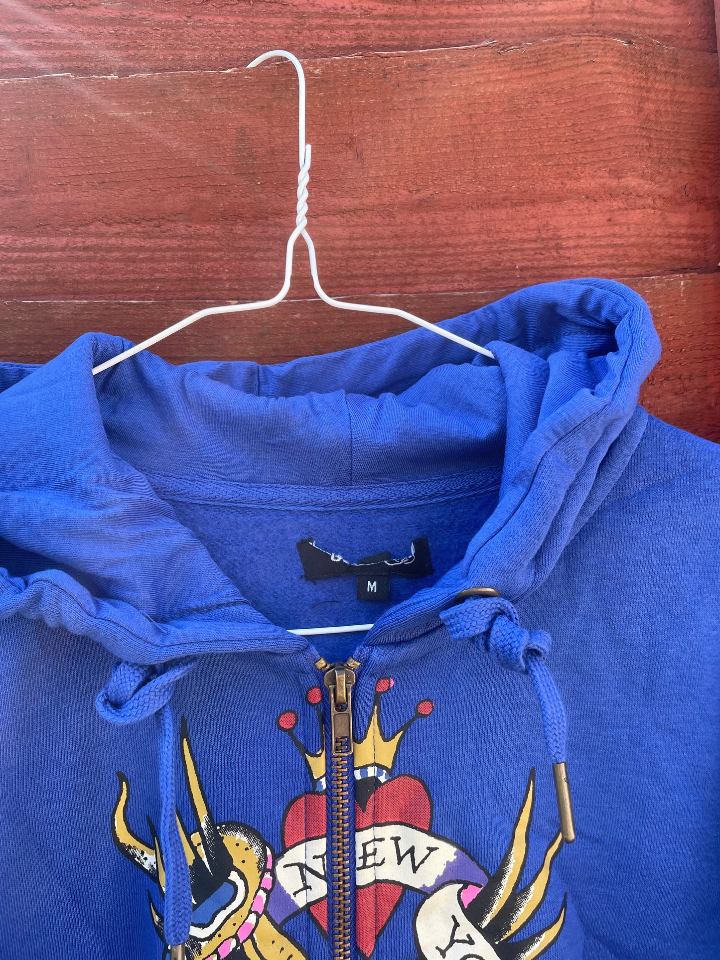 Ed hardy y2k blue skull tattoo tracksuit NWOT Medium