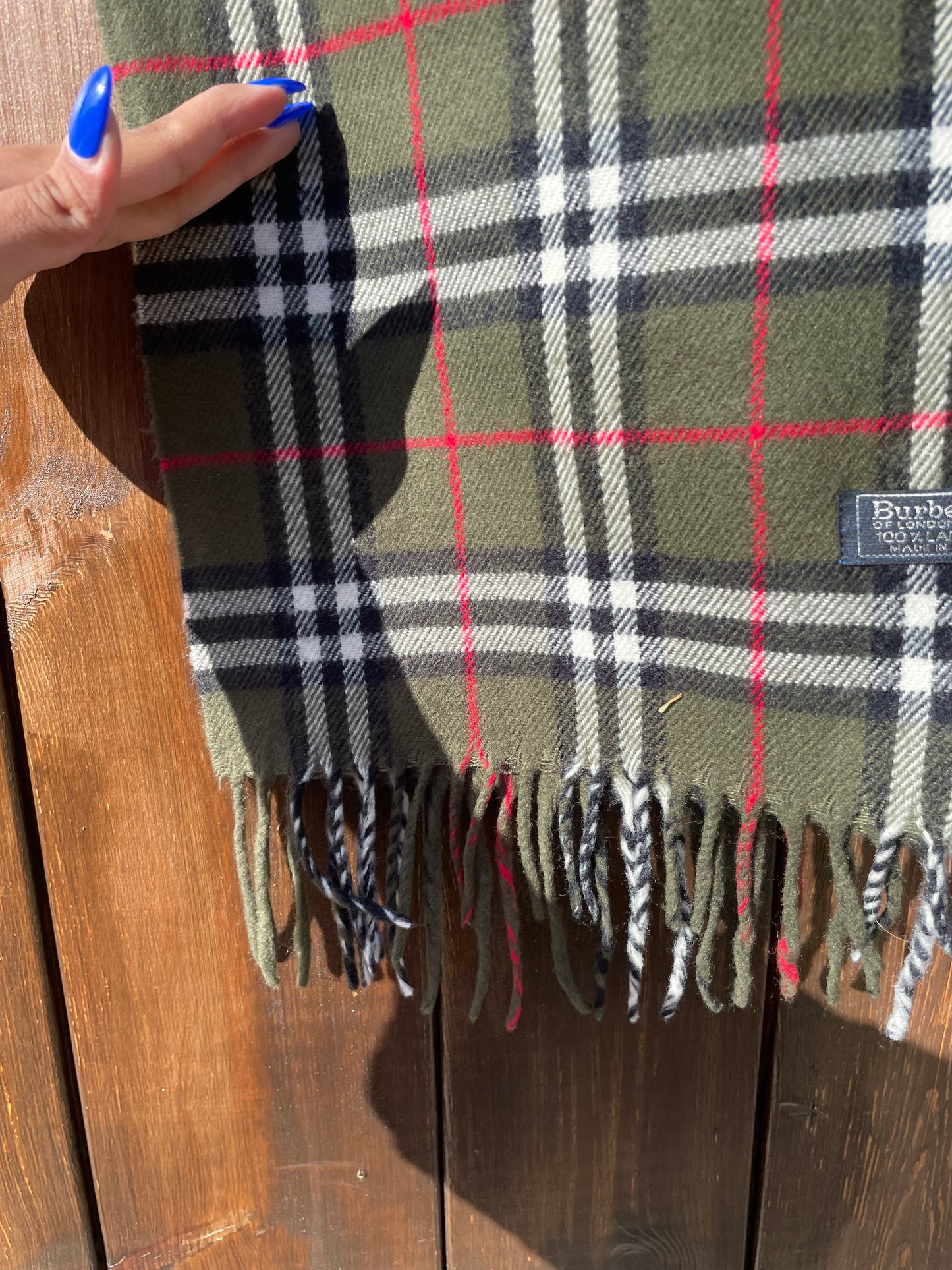 00s Burberry Nova Check lambswool Scarf