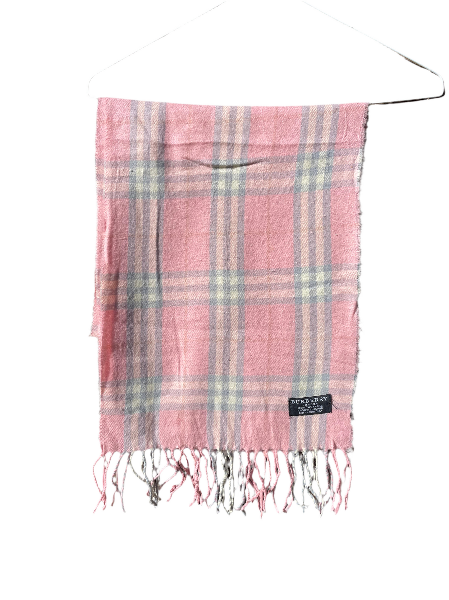 00s Burberry Nova Check Cashmere Scarf
