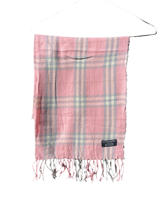 00s Burberry Nova Check Cashmere Scarf