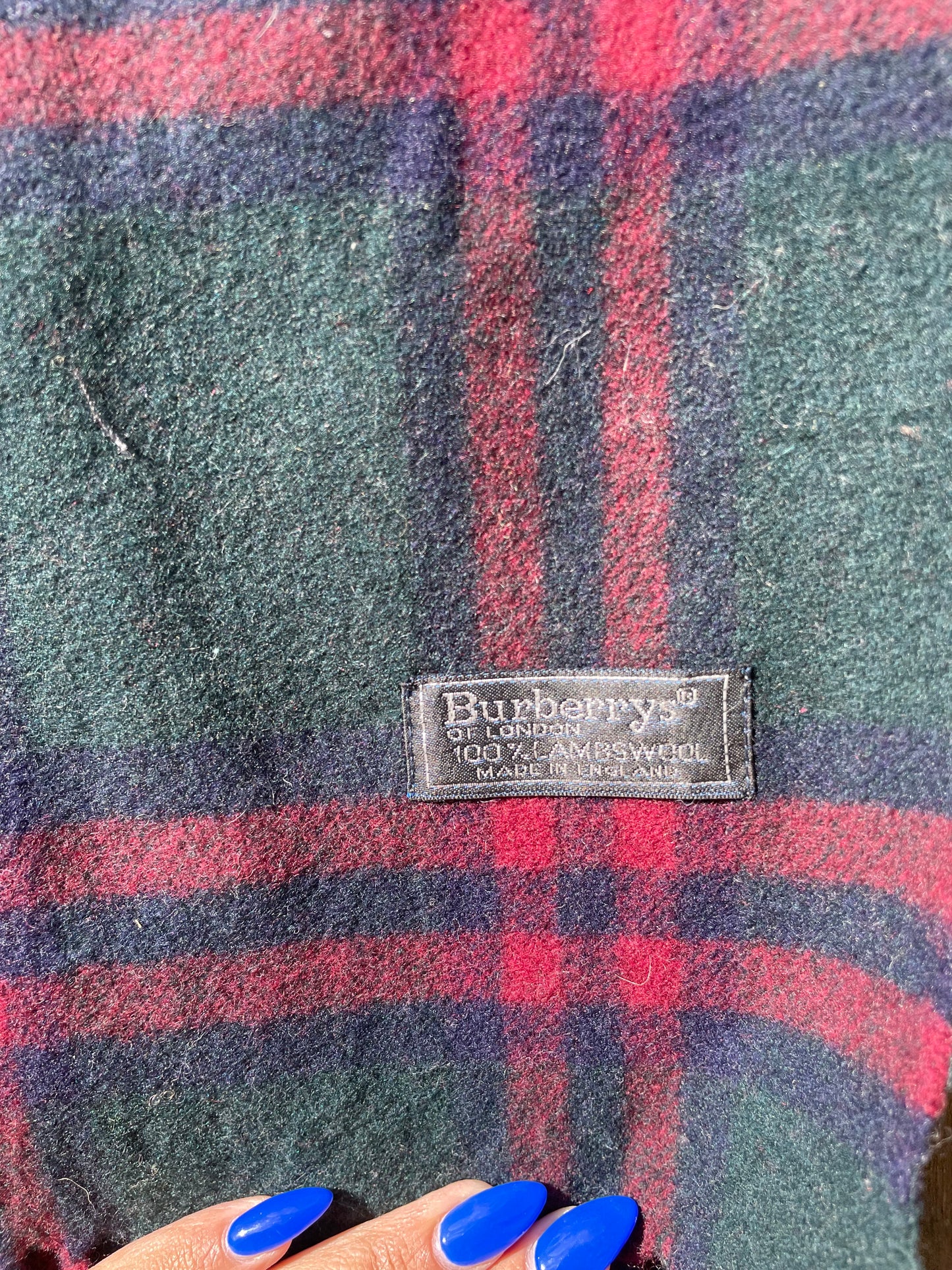 00s Burberry Nova Check lambswool Scarf