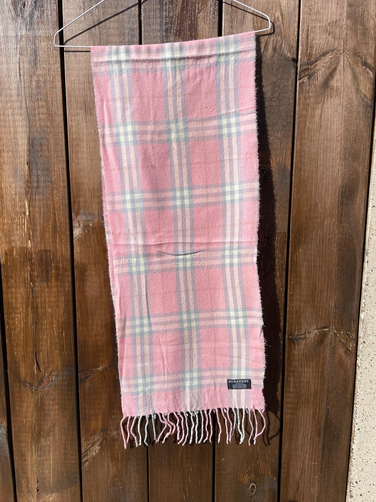 00s Burberry Nova Check Cashmere Scarf