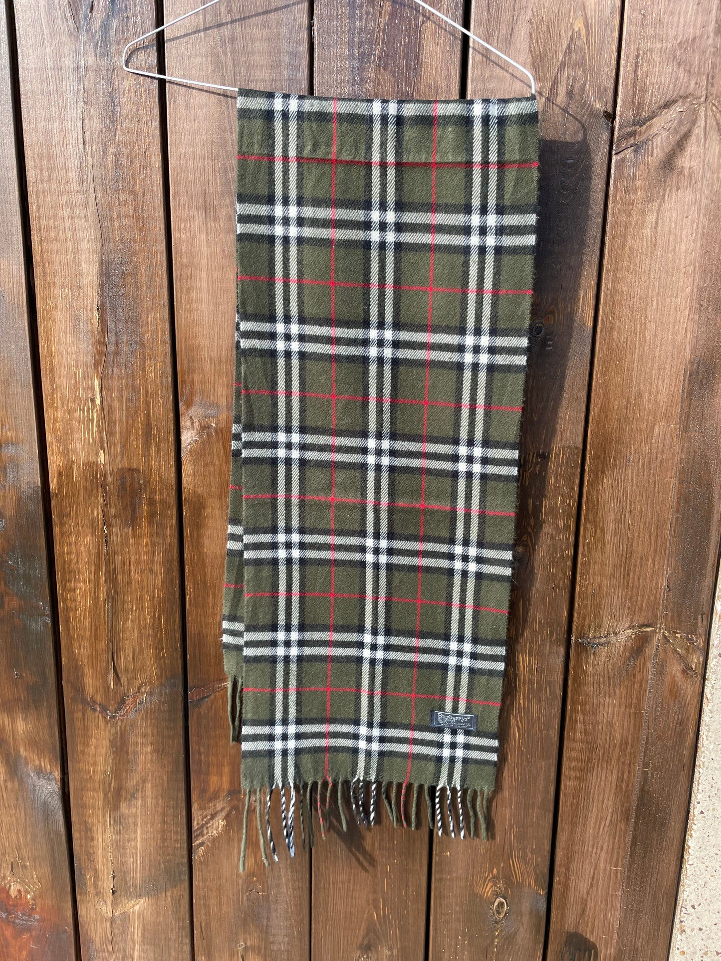 00s Burberry Nova Check lambswool Scarf