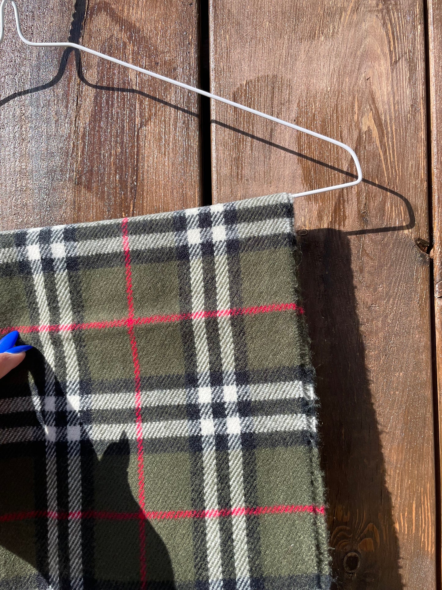00s Burberry Nova Check lambswool Scarf