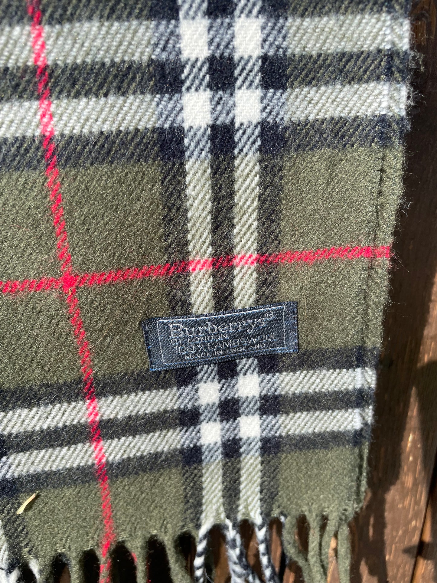 00s Burberry Nova Check lambswool Scarf
