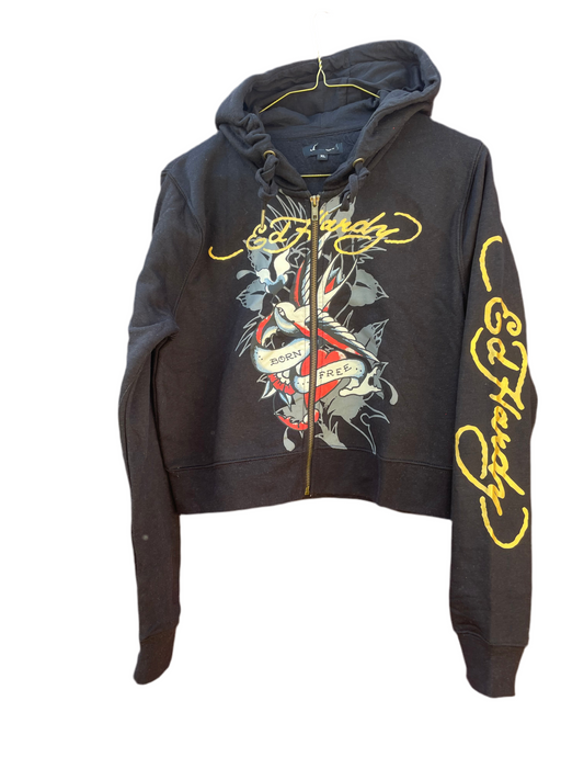 Vintage Ed hardy Love &Roses hoodie XL