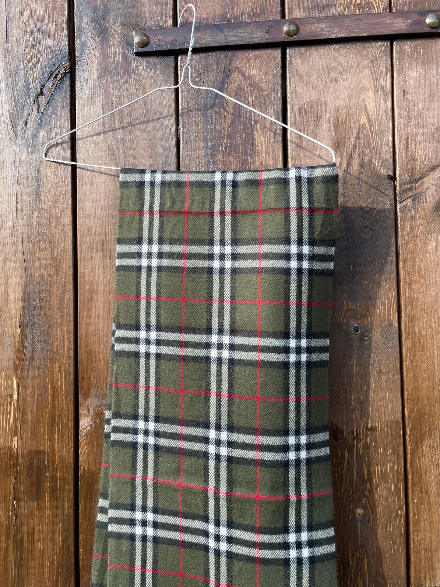 00s Burberry Nova Check lambswool Scarf