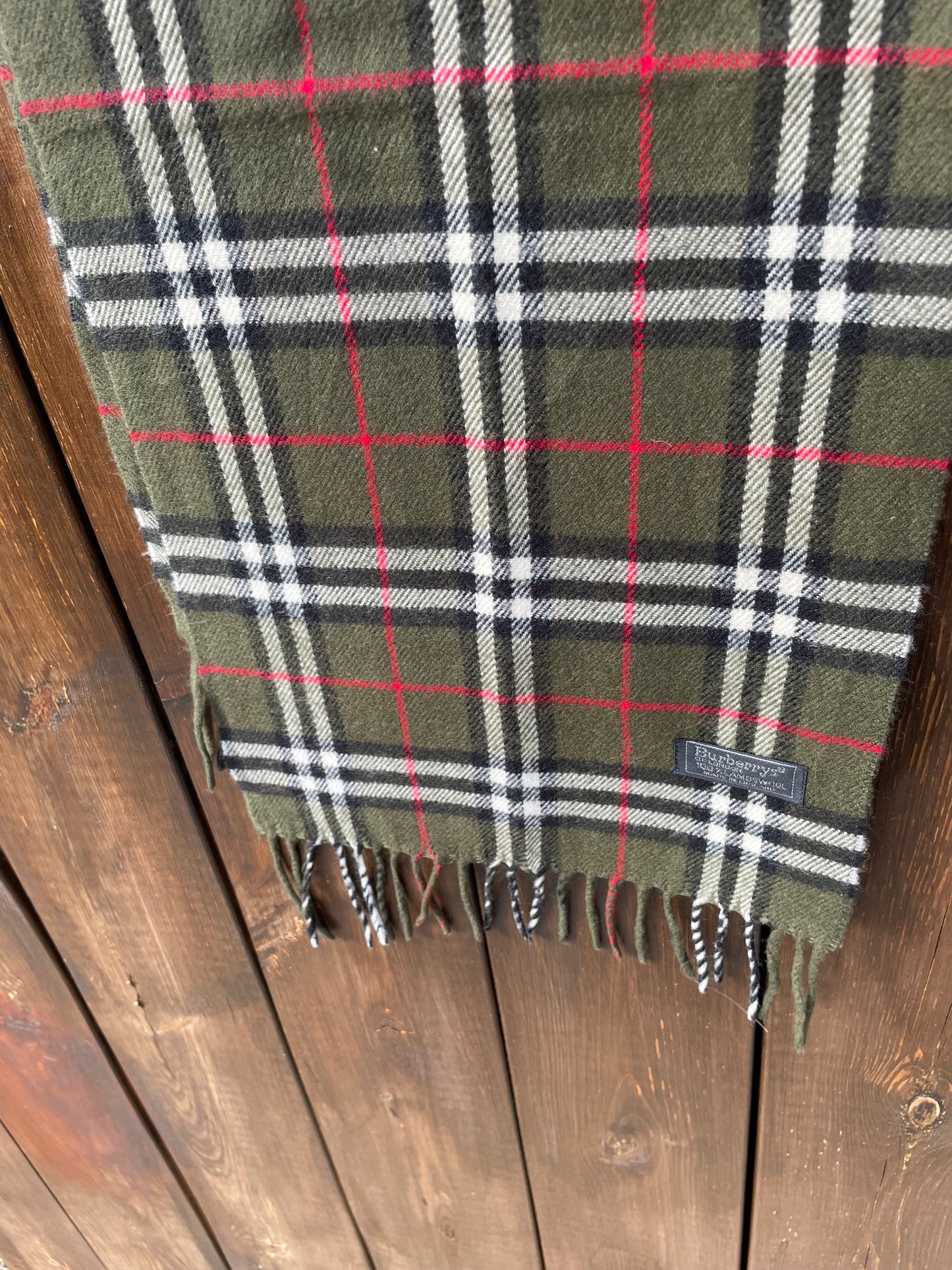 00s Burberry Nova Check lambswool Scarf