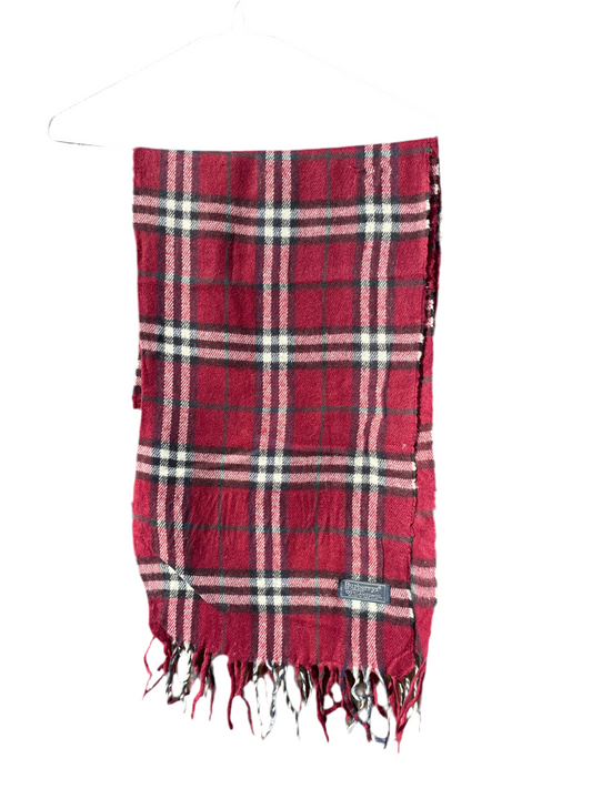 00s Burberry Nova Check lambswool Scarf
