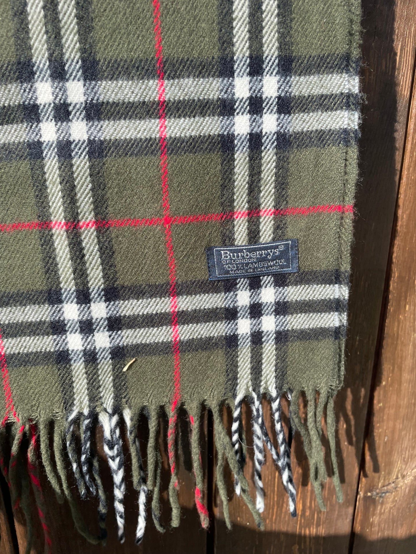 00s Burberry Nova Check lambswool Scarf