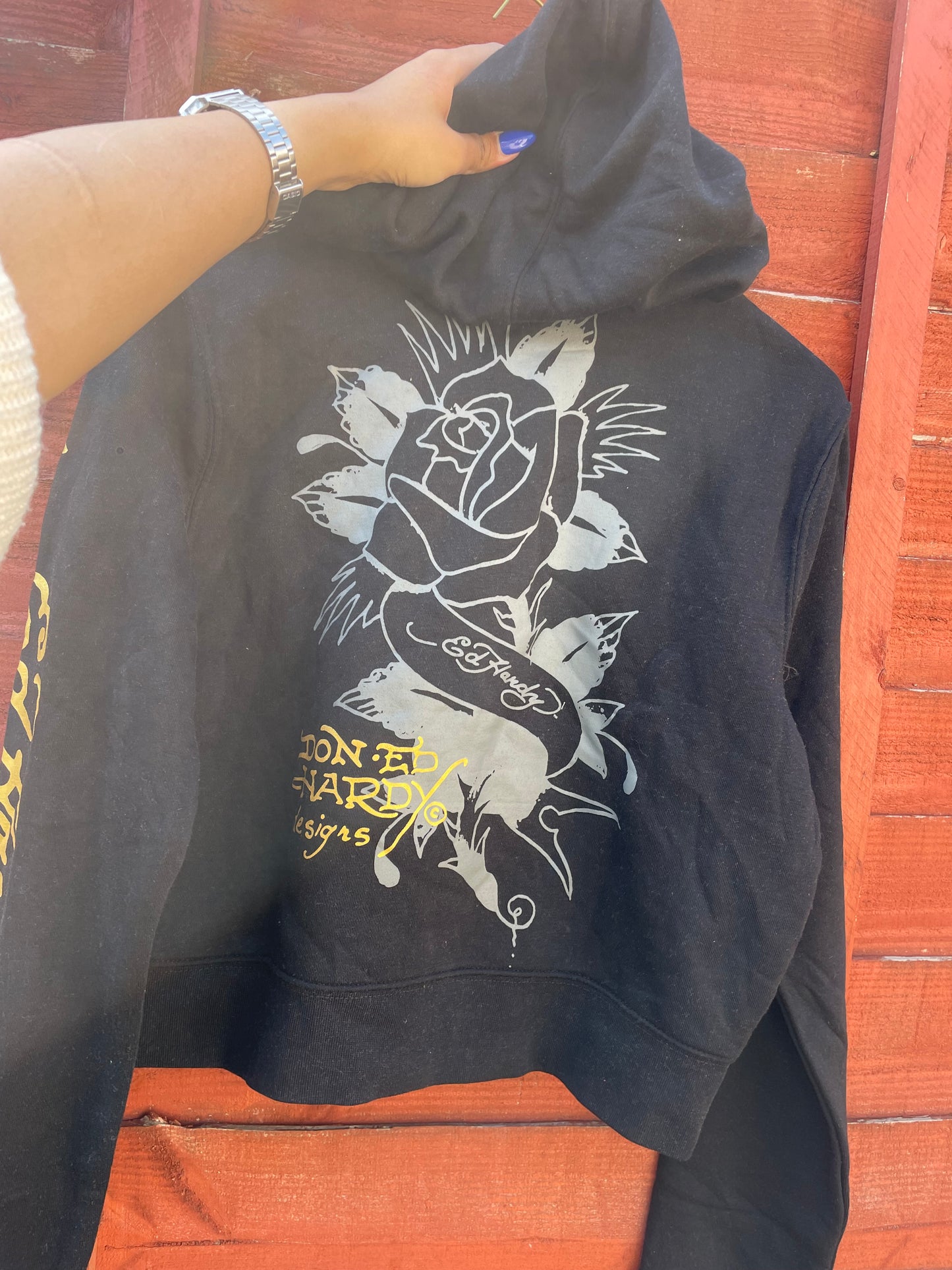 Vintage Ed hardy Love &Roses hoodie XL